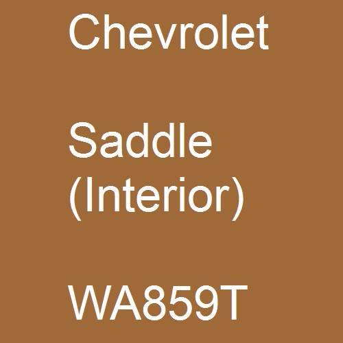 Chevrolet, Saddle (Interior), WA859T.